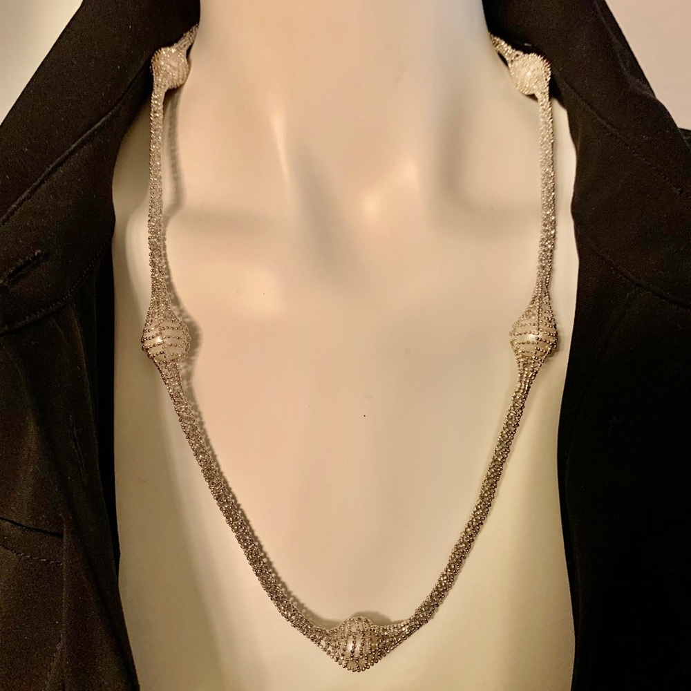 EFFY Pearl and SS Necklace - Picture 3 of 6